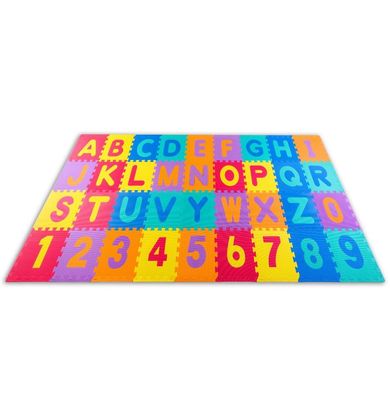 Ricokids, mata piankowa puzzle, litery, cyfry, 30-30 cm