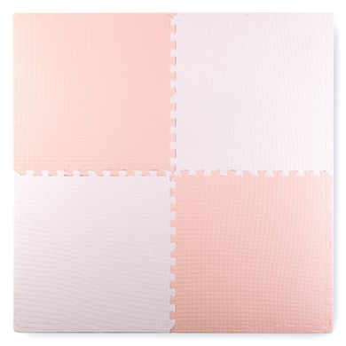 Ricokids, mata piankowa puzzle, różowa, 60-60 cm