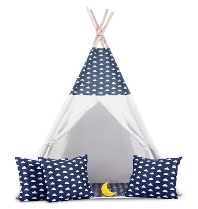 Ricokids, Tipi, namiot dla dzieci, granat, 120-120-160 cm