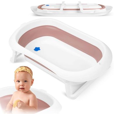 Ricokids, wanienka składana dla niemowląt, RK-281, biało-różowa