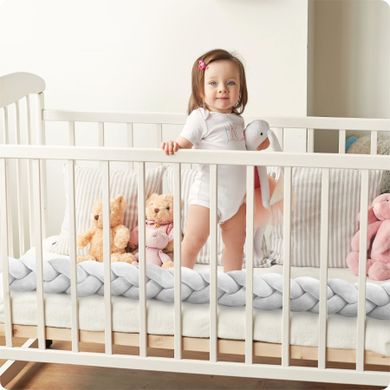 Ricokids, warkocz, ochraniacz do łóżeczka, szary