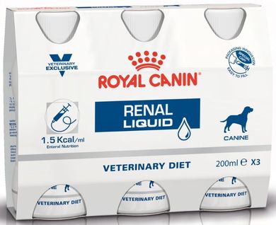 Royal Canin, Renal, Canine, Liquid, płynna karma dla psów z niewydolnością nerek, 200 ml