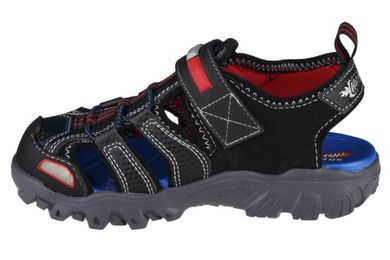 Sandały chłopięce, czarne, świecące, Skechers Damager III-Sand Patrol