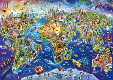 Schmidt, Odkrywanie świata, puzzle, 1000 elementów