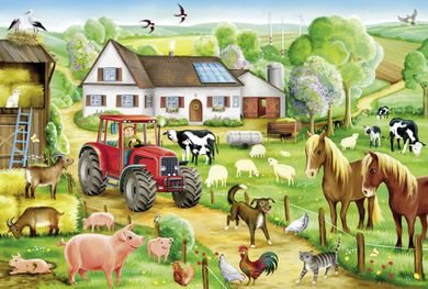 Schmidt, Wesołe gospodarstwo, puzzle, 100 elementów