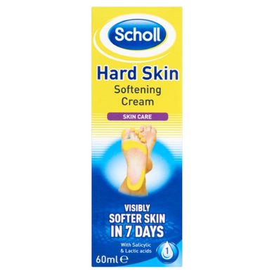 Scholl, Problemy stóp, krem zmiękczający twardą skórę stóp, 60 ml