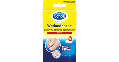 Scholl, wodoodporne plastry na odciski z opatrunkiem, 8 szt.
