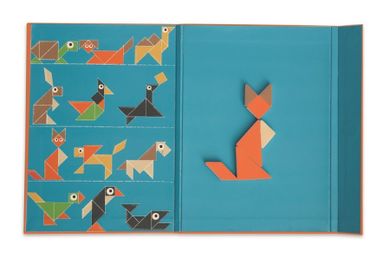 Scratch, Tangram, magnetyczna układanka, kształty i kolory