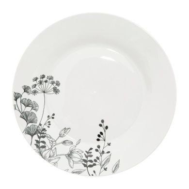 Secret de Gourmet, porcelanowa zastawa dla 6 osób, white floral, 18 elementów