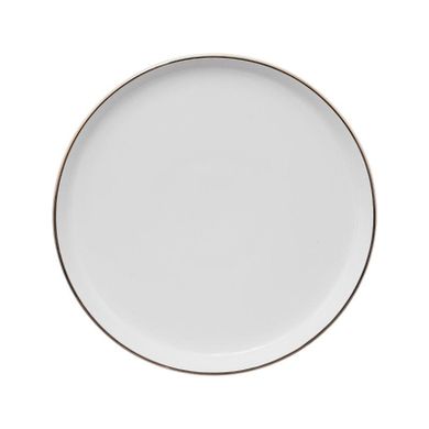 Secret de Gourmet, talerze deserowe porcelanowe, Sublima, złota obwódka, średnica 20 cm, 6 szt.