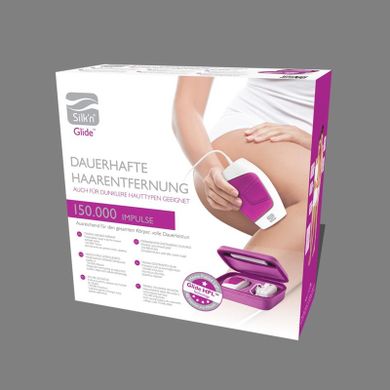 Silk'n, Depilator laserowy Glide, 150000 błysków, różowy