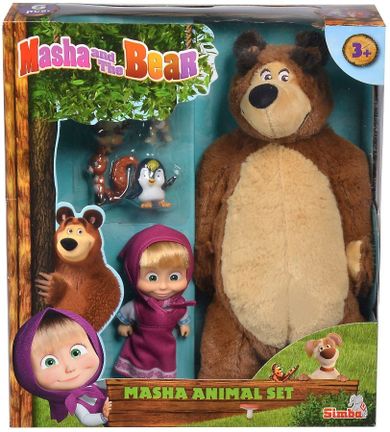 Simba, Masza i Niedźwiedź, zestaw Masza, Misza i zwierzęta