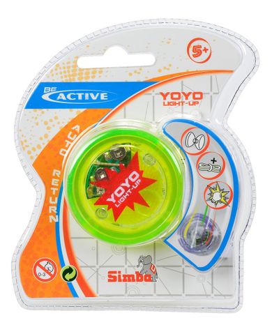 Simba, Yoyo świecące, zielone, zabawka zręcznościowa