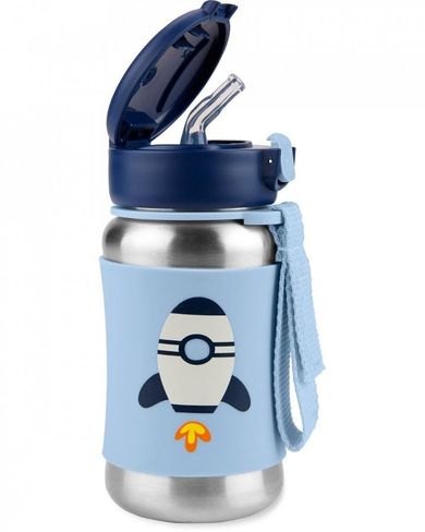 Skip Hop, Spark Style, Rakieta, butelka ze słomką,
