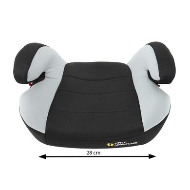 Smiki, Booster, podstawka samochodowa, isofix, 22-36 kg, czarno-szary