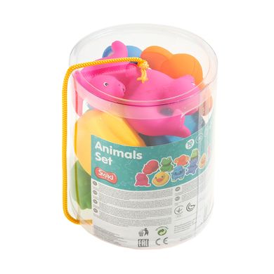 Smiki, gumowe zwierzątka do kąpieli, zestaw, 10 szt.