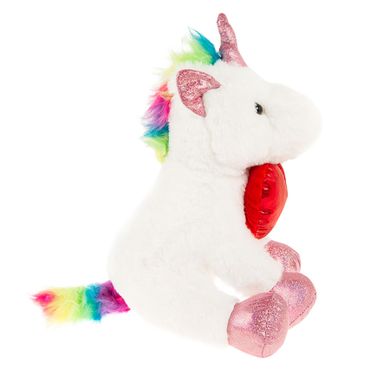 Smiki, Jednorożec z sercem, maskotka, biała, 30 cm