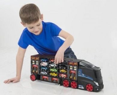 Smiki, Street Kingz, Transporter Carry Case, ciężarówka z autami, 12 samochodzików i akcesoria