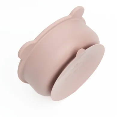 Smiki, Very Bunny, Miś, miska silikonowa, różowa