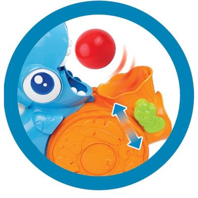 Smily Play, dinozaur, pchacz z piłeczkami