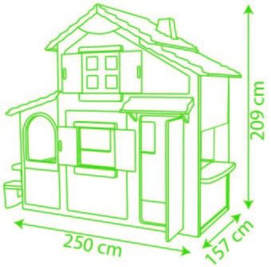 Smoby, Domek ogrodowy, Duplex