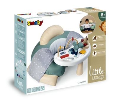 Smoby, Little Smoby, siedzisko interaktywne ze stolikiem 3w1, niebieskie