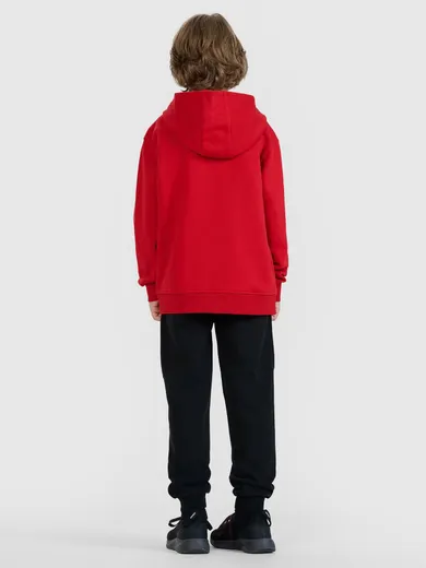Spodnie dresowe chłopięce, jogger, czarne, 4F