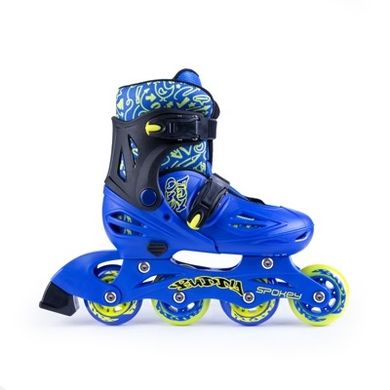 Spokey, Buddy, rolki regulowane, niebieskie, rozmiar 30-33