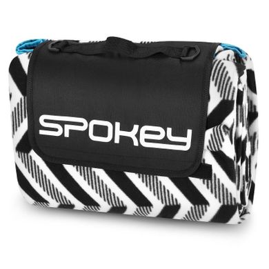 Spokey, Picnic Zigzag, polarowy koc piknikowy z folią aluminiową, 180-210 cm