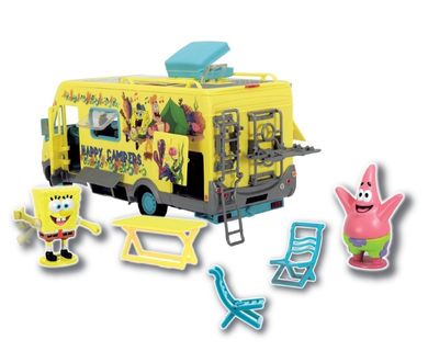 Spongebob, kamper, van z figurkami