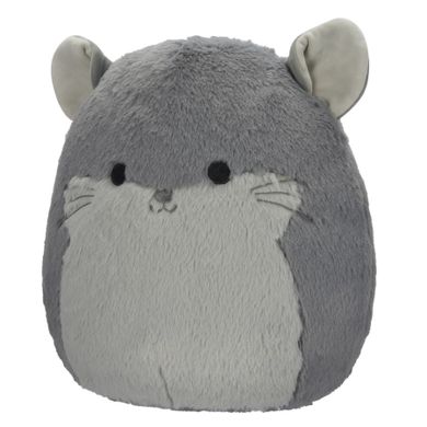 Squishmallows, Fuzzamallows, Miper, Chinchilla, szara szynszyla, maskotka, 30 cm
