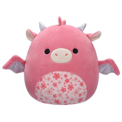 Squishmallows, Medium Plush, Aegi Pink Dragon, różowy smok, maskotka, 30 cm