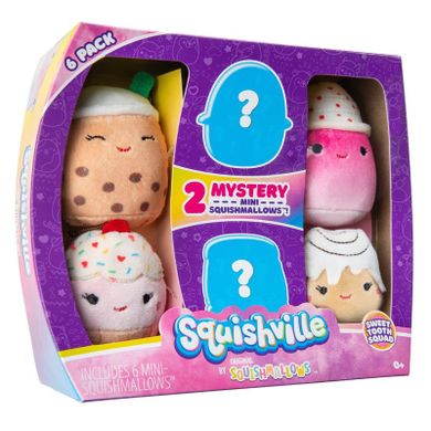Squishville by Squishmallows, Sweet Tooth Squad, mini maskotka, 6 szt.