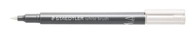 Staedtler, flamaster pędzelkowy Metallic Brush, biały, 1-6 mm