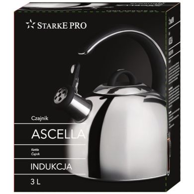 Starke Pro, Ascella, czajnik, połysk, indukcja, 3 l