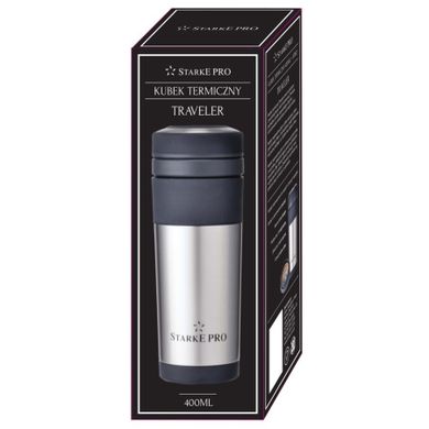 Starke Pro, Traveler, kubek termiczny, 400 ml + sitko