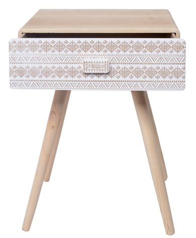 Stolik nocny drewniany, 40-30-54 cm