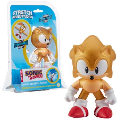 Stretch, Sonic, złota figurka rozciągliwa