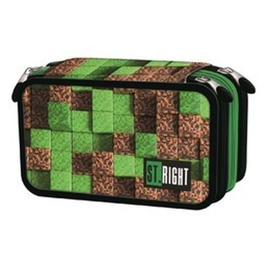 St.Right, piórnik 3-komorowy z wyposażeniem, Pixel Cubes
