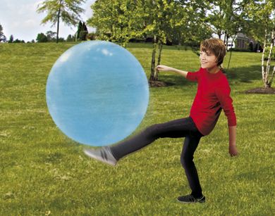 Super Wubble, bańkopiłka bez pompki, niebieska