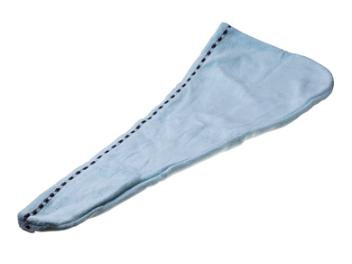 Superchłonny ręcznik do włosów, turban z mikrofibry, błękitny