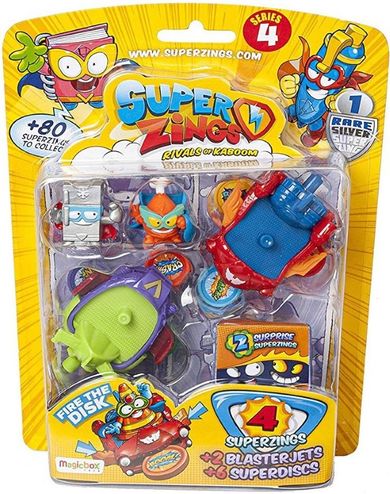 SuperZings, BlasterJets+SuperDiscs, zestaw z figurkami