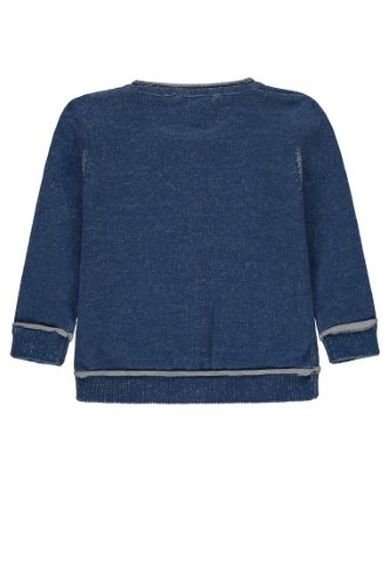 Sweter chłopięcy rozpinany, niebieski, Kanz