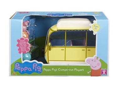 Świnka Peppa, Kamper + akcesoria + 4 figurki, zestaw
