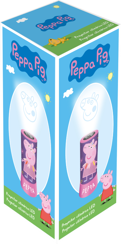 Świnka Peppa, projektor cylindryczny LED, 20-9,5 cm