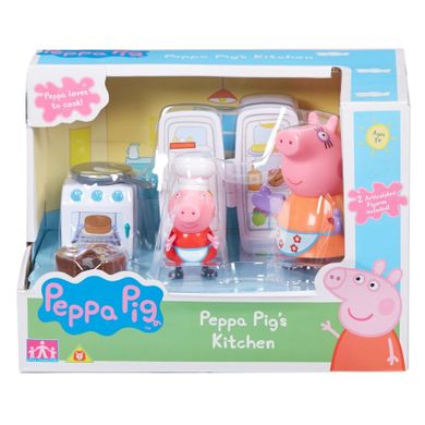 Świnka Peppa, zestaw kuchnia z figurkami i akcesoriami