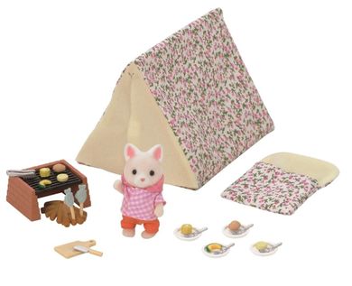 Sylvanian Families, kemping nad morzem, zestaw z figurką, 5209