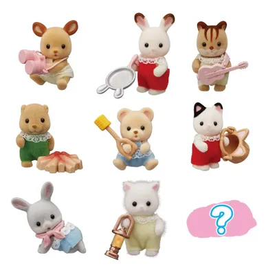 Sylvanian Families, Maluchy na kempingu, figurki do kolekcjonowania, seria 5, 1 szt.