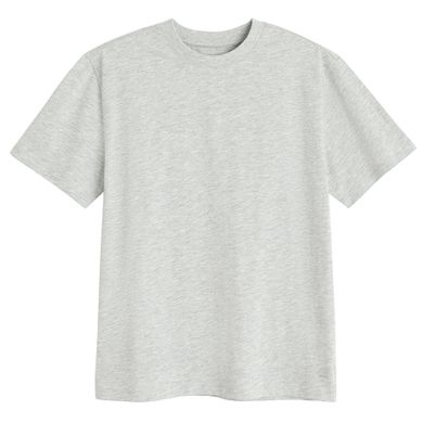 Szara koszulka basic z bawełny czesanej NOWEAR