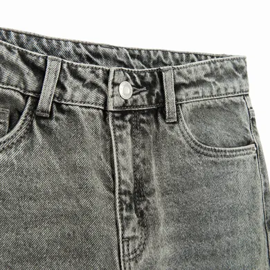 Szare spodnie jeansowe wide leg Cool Club
